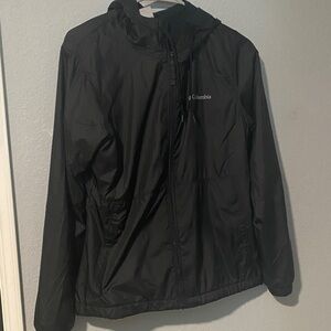 Columbia womens black  Hooded lite windbreaker Jacket